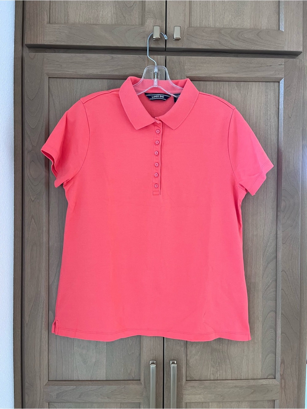 Lands End Orange Polo Shirt